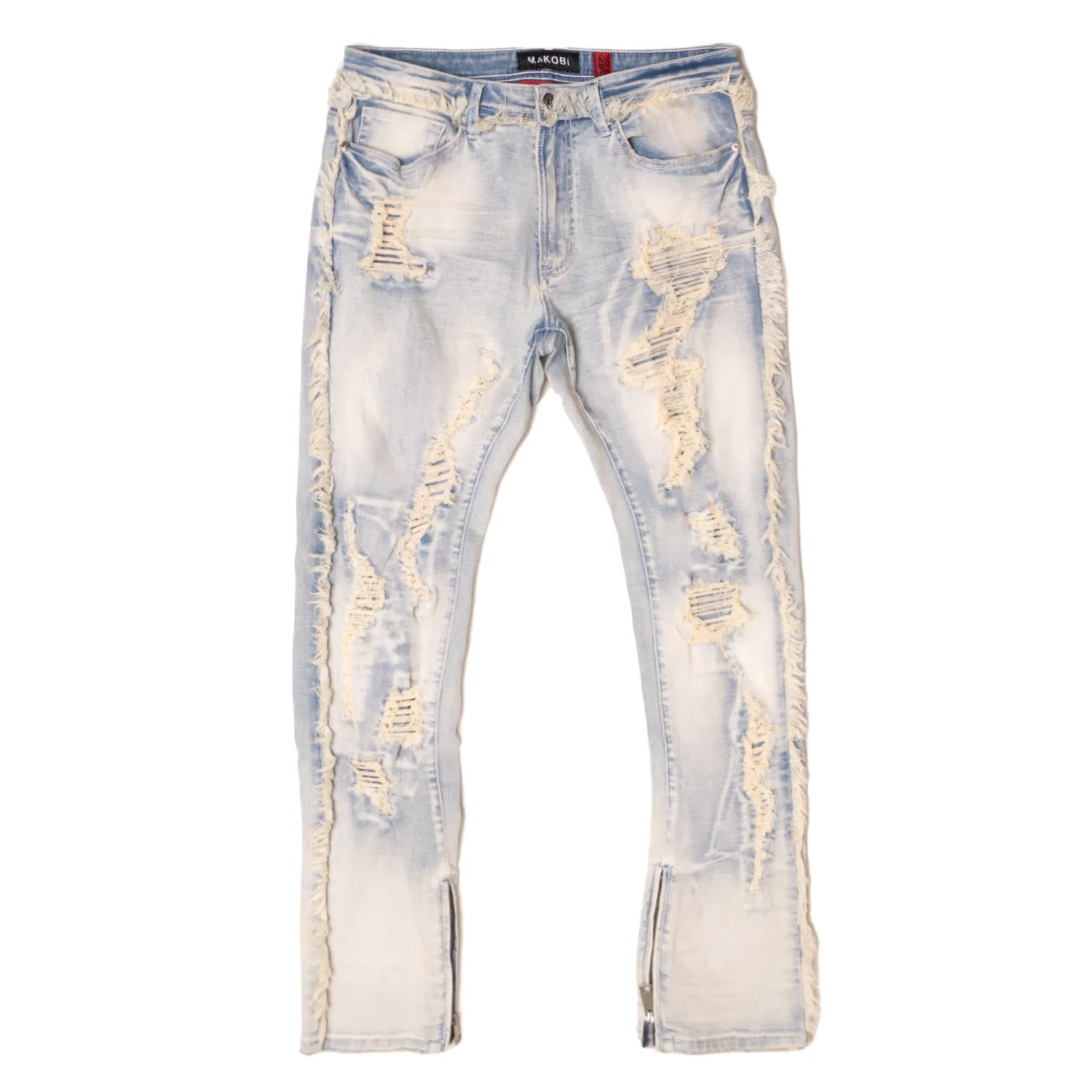 M1973 Danielli 34" Semi Stacked Jeans - Light Wash