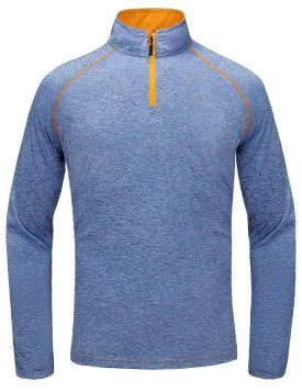 Men's Long Sleeve Quick Dry Lightweight Running Golf T-Shirt Top