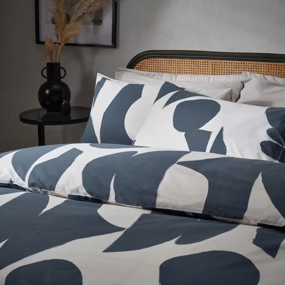 Meta Abstract Cotton Rich Duvet Cover Set Dusk