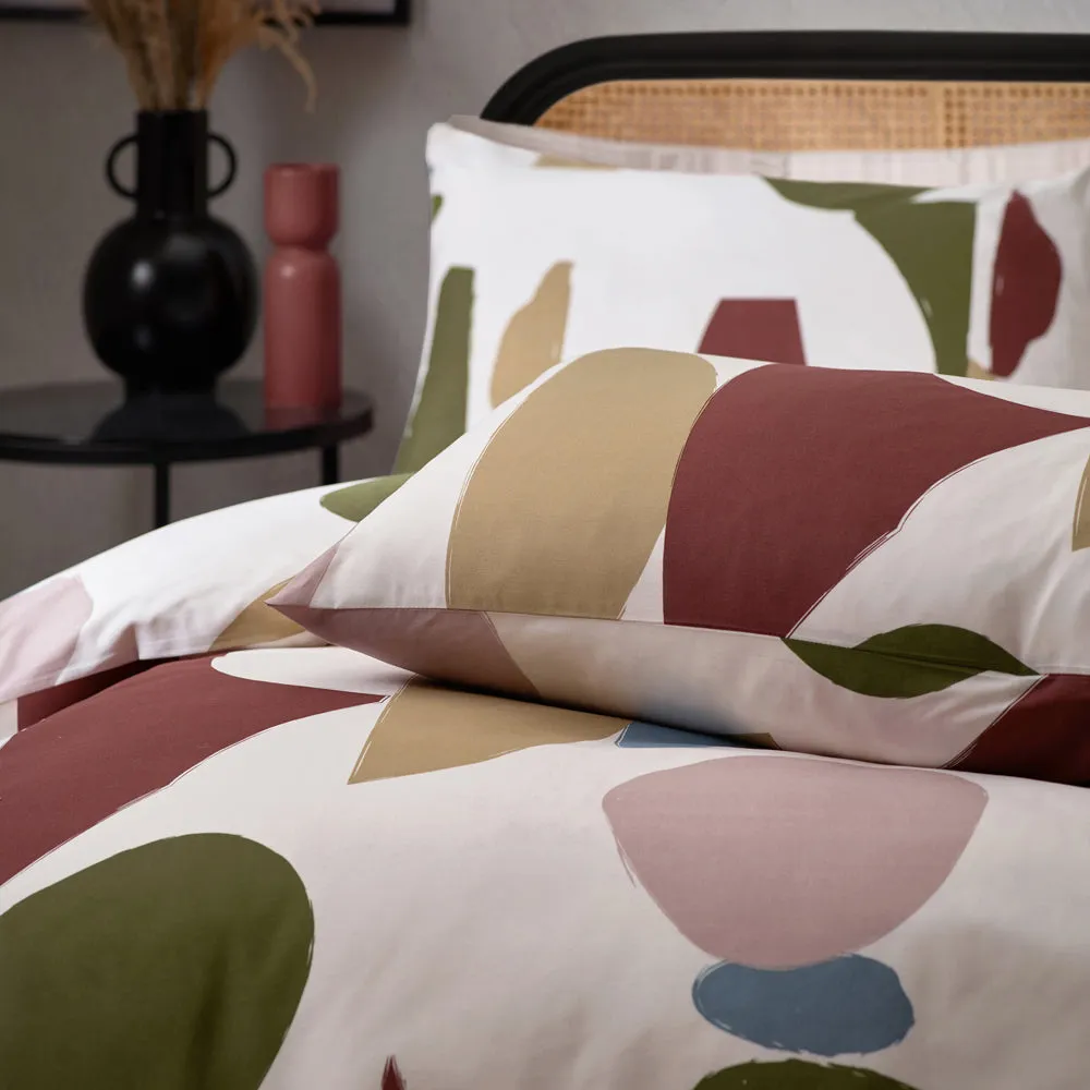 Meta Abstract Cotton Rich Duvet Cover Set Multicolour