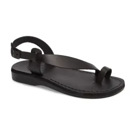 Mia - Leather Backstrap Sandal | Black