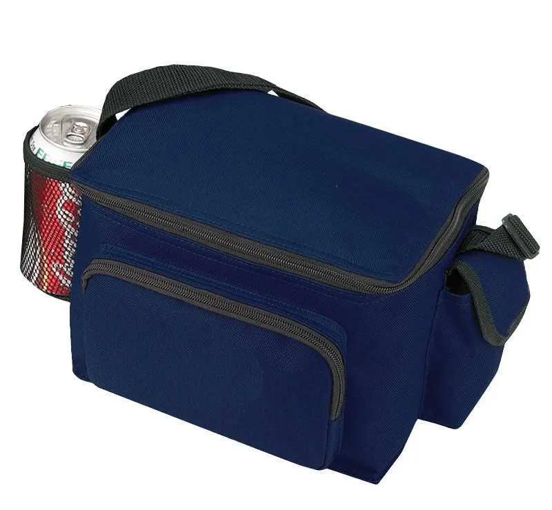 Multi-Pocket Polyester Cooler Lunch Bags