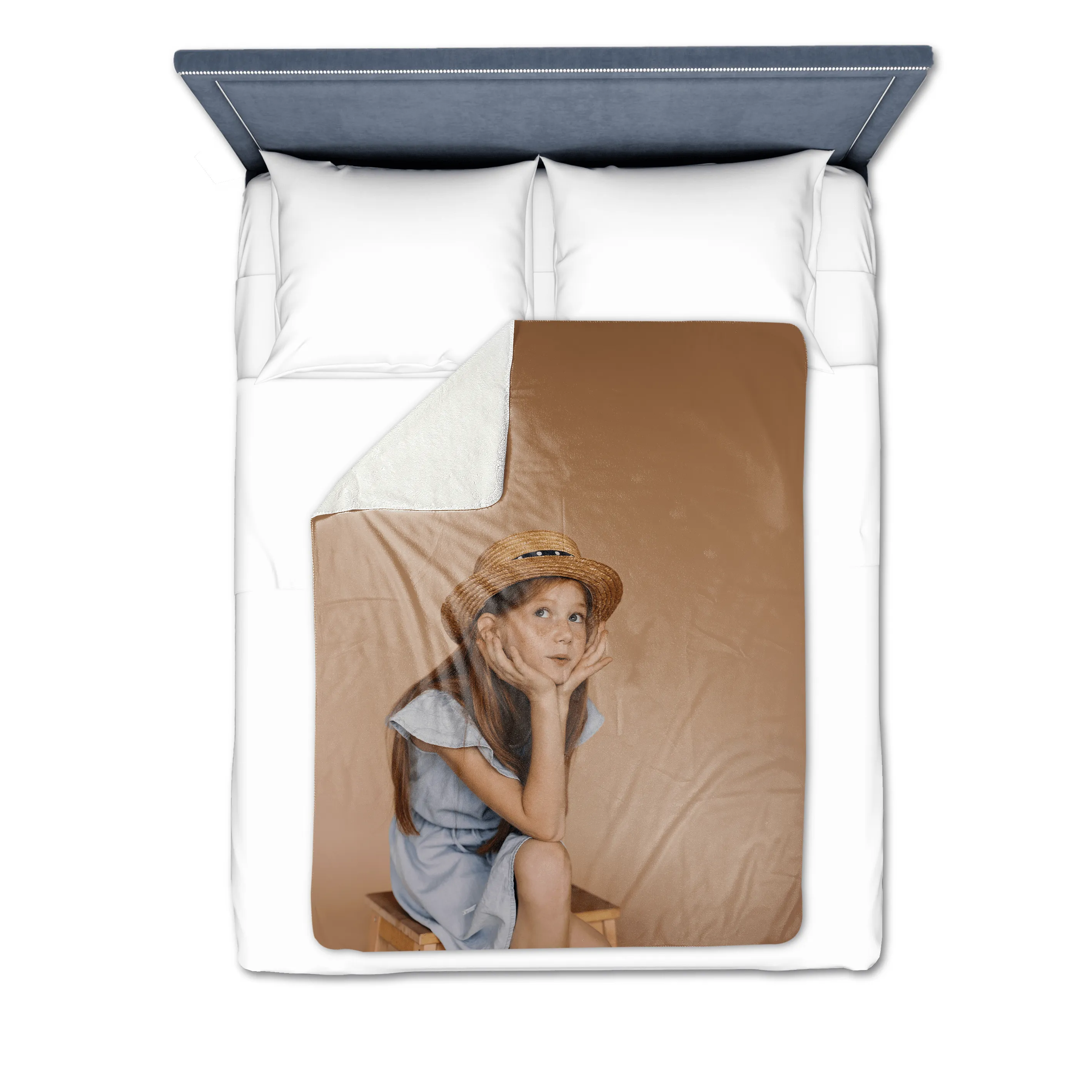 Personalized Design Premium Fleece Photo Blanket