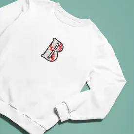 Personalized Embroidered Alphabet A-Z Baseball Shirt