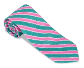 Pink Conway Stripes Necktie - F5489