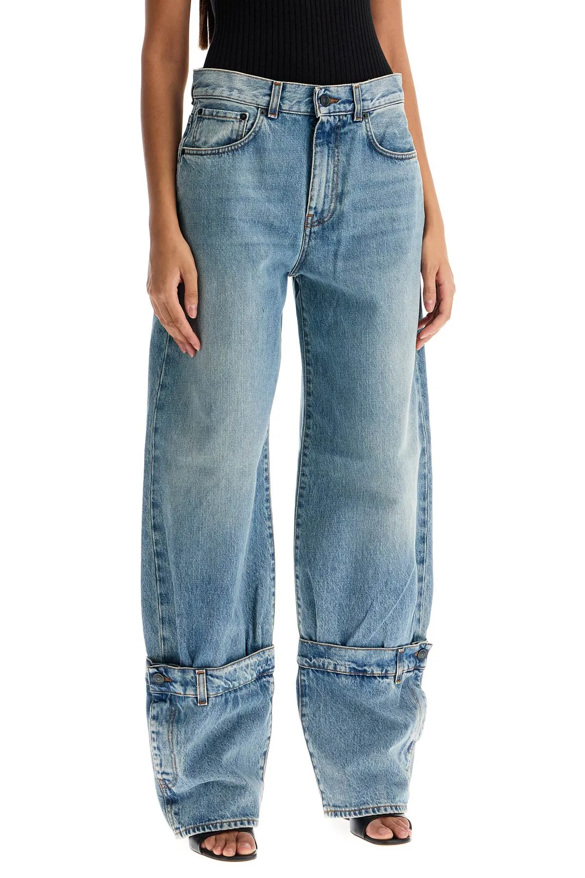 "wide-legged hurley jeans for HEW03343DF095 CHILL BLUE