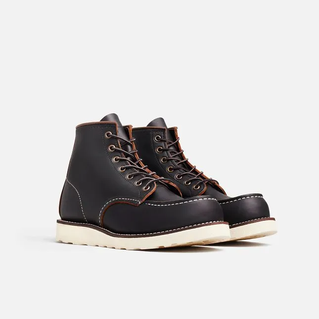 Red Wing Men's Classic Moc 6-inch Boot 8849 In Black Prairie Leather