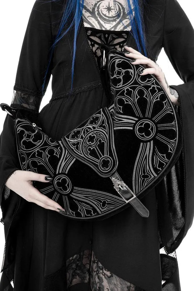 Restyle - Gothic Chapel - Embroidered Hobo Bag