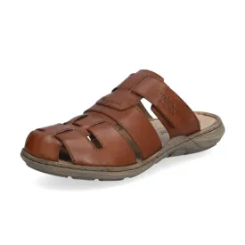 Rieker 22087-24 Brown Men's Slides