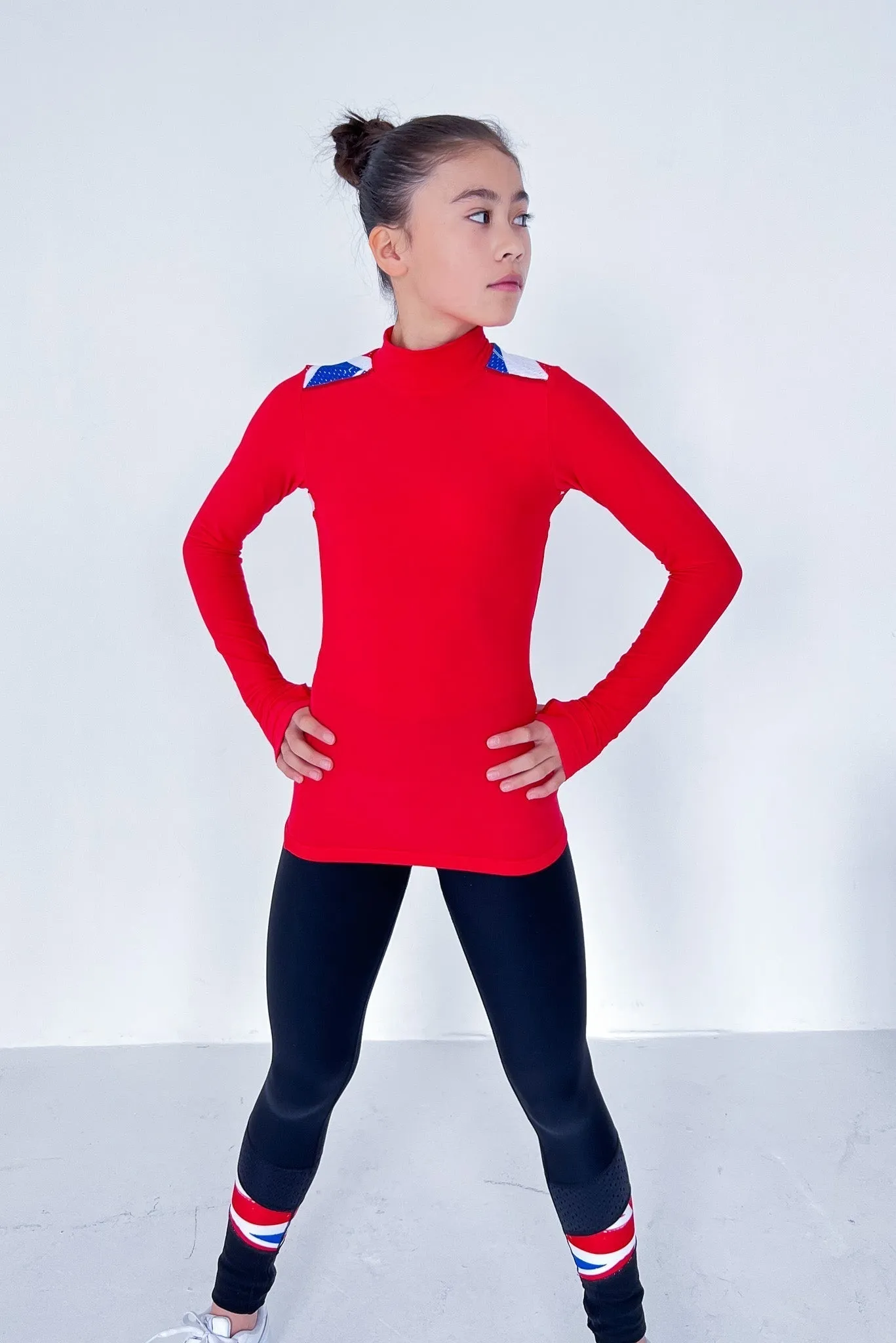 Royal Long-Sleeve Top in Red