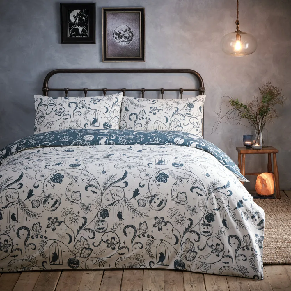 Spellbound 100% Brushed Cotton Duvet Cover Set Storm Grey