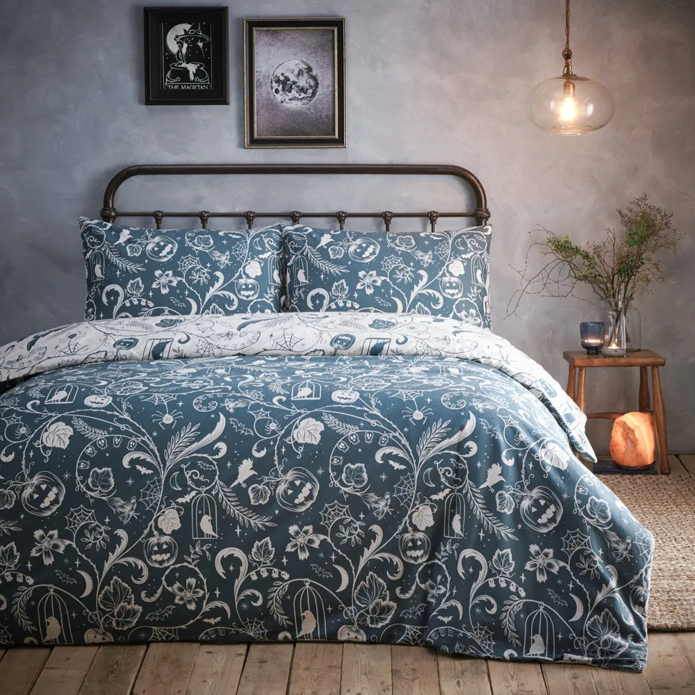 Spellbound 100% Brushed Cotton Duvet Cover Set Storm Grey