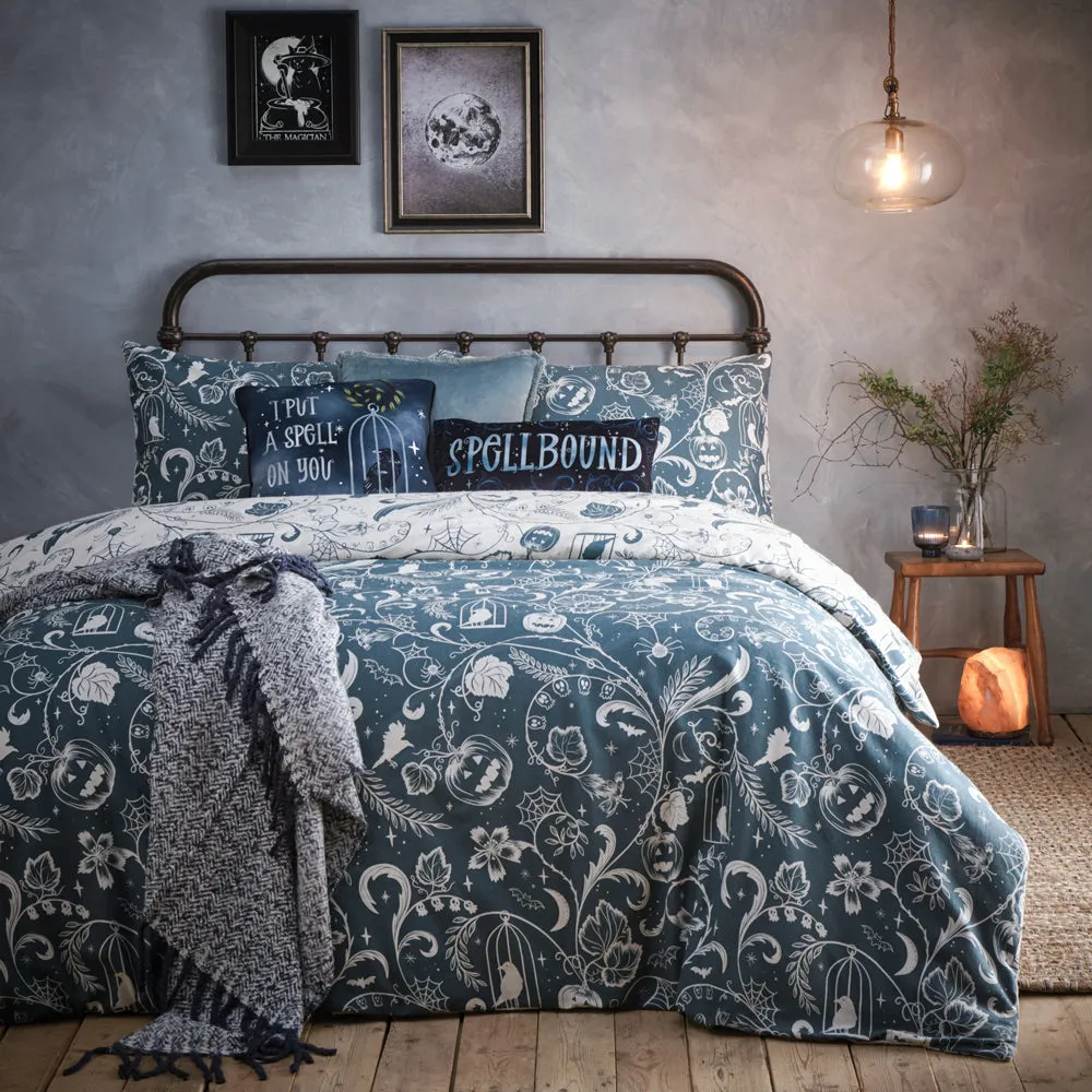 Spellbound 100% Brushed Cotton Duvet Cover Set Storm Grey