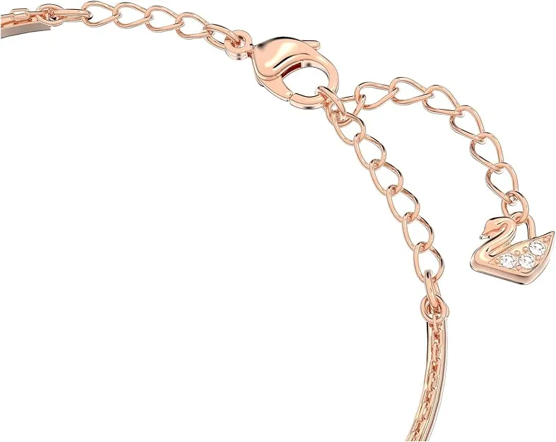 Swarovski Ginger Bangle, Gray & Rose Gold – Timeless Crystal Sparkle