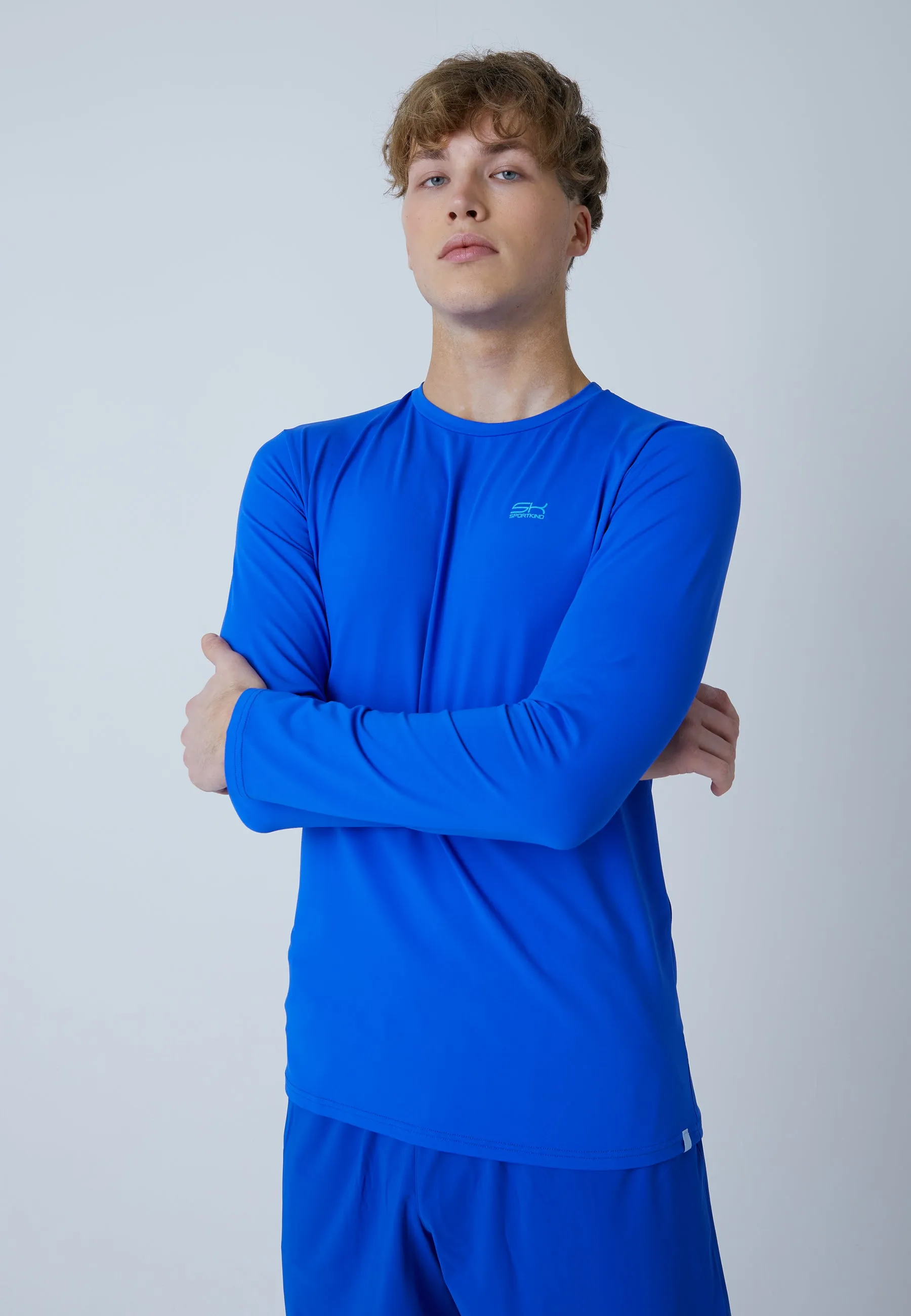 Tennis Longsleeve Shirt, cobalt blue