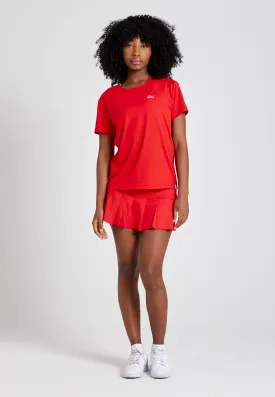 Tennis Loose Fit T-Shirt Short Sleeve, red