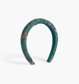 The Alice Headband - Bottle Green Fleur Chintz