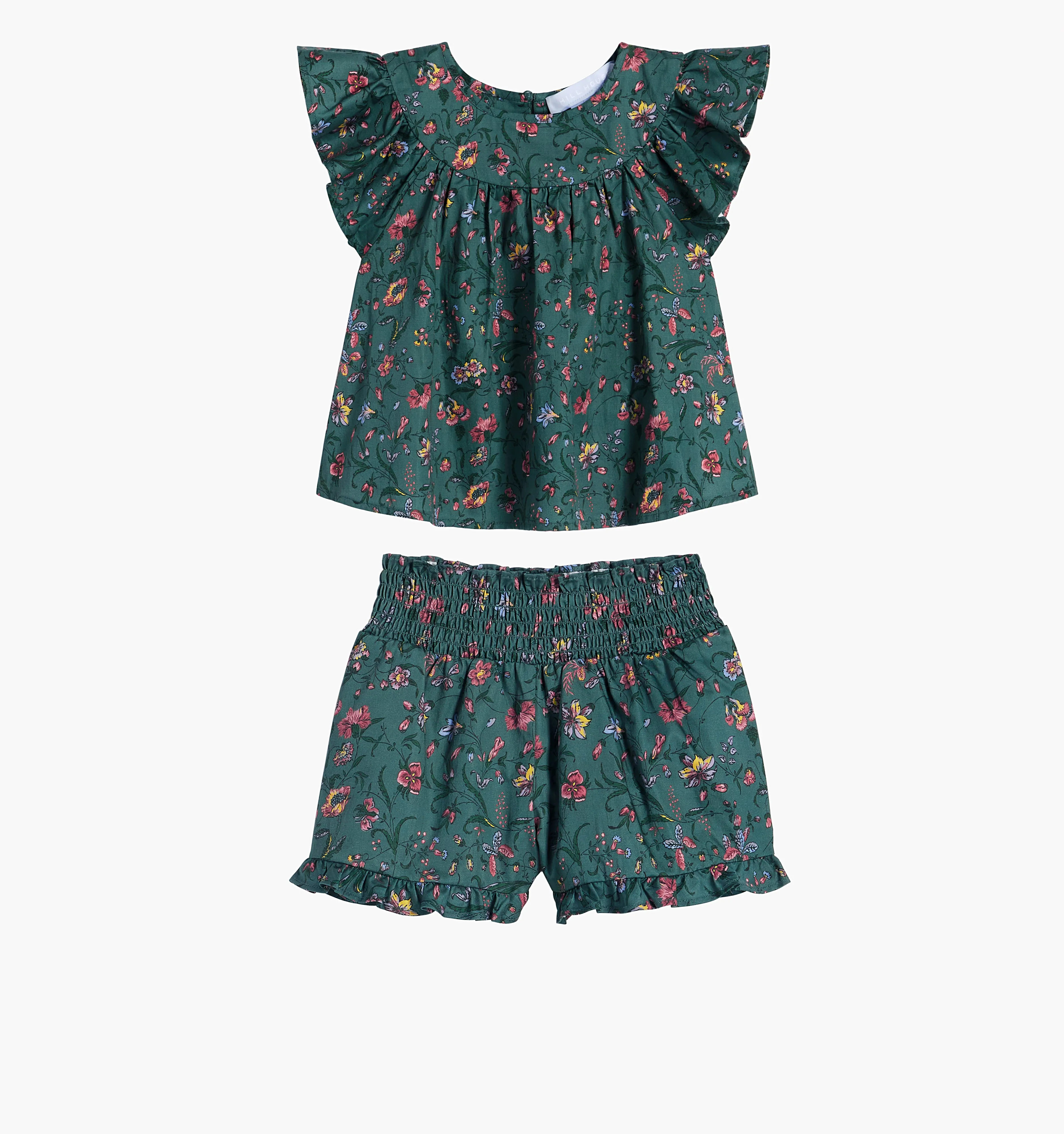 The Baby Heidi Set - Bottle Green Fleur Chintz