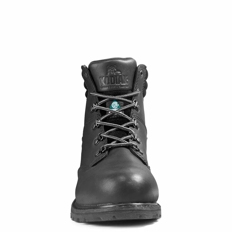 Women's Kodiak Black Bralorne 6" Waterproof Work Boot K4TEBK