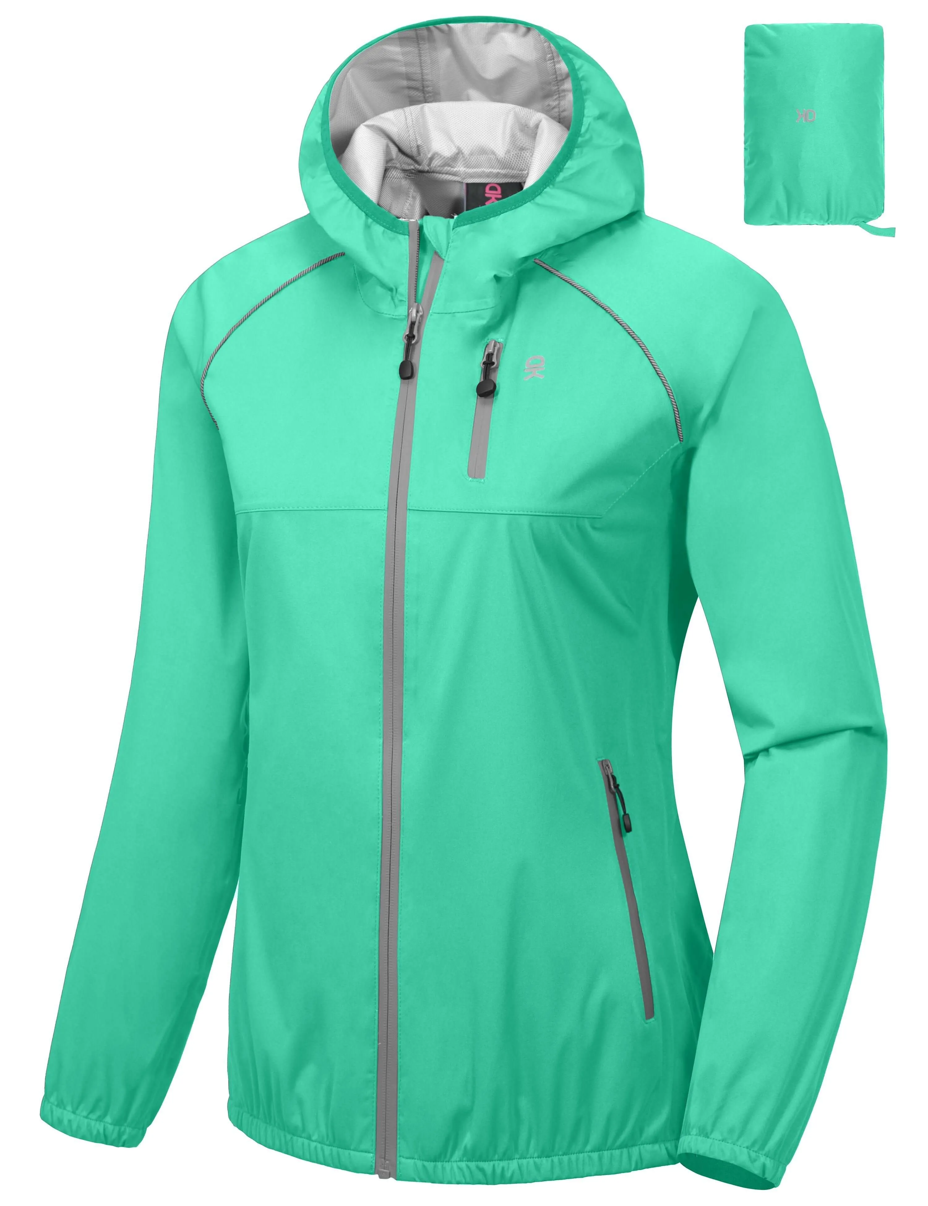 Women's Rain Cycling Bike Waterproof Jacket with Hood