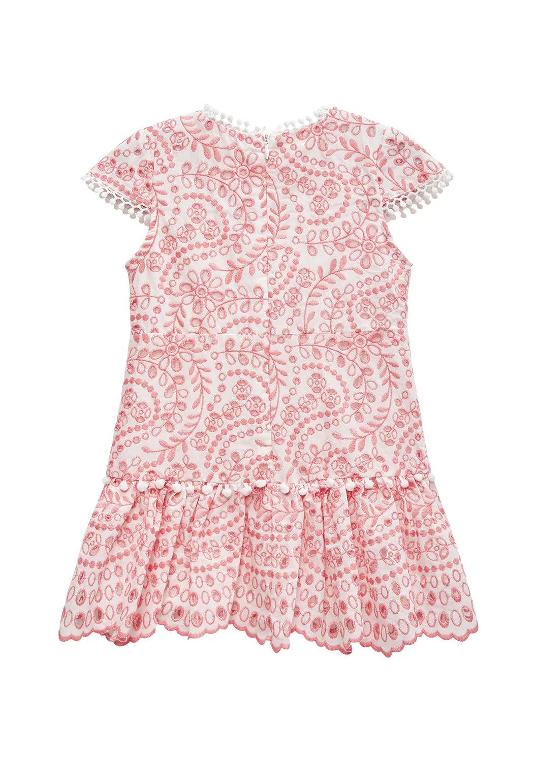 Zoe Short Sleeve Embroidered Dress (Baby)